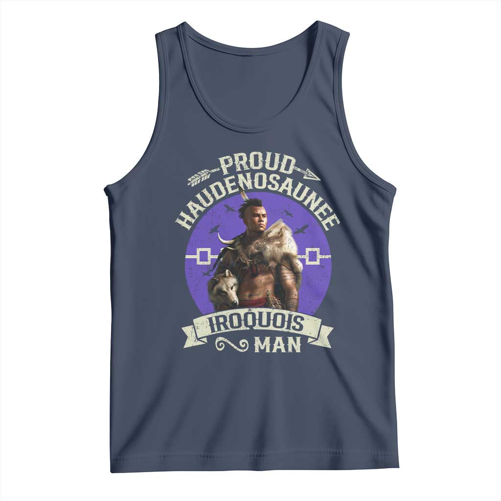 Proud Haudenosaunee Iroquois Man Tank Top Mohawk Tribe Native American - Wonder Print Shop