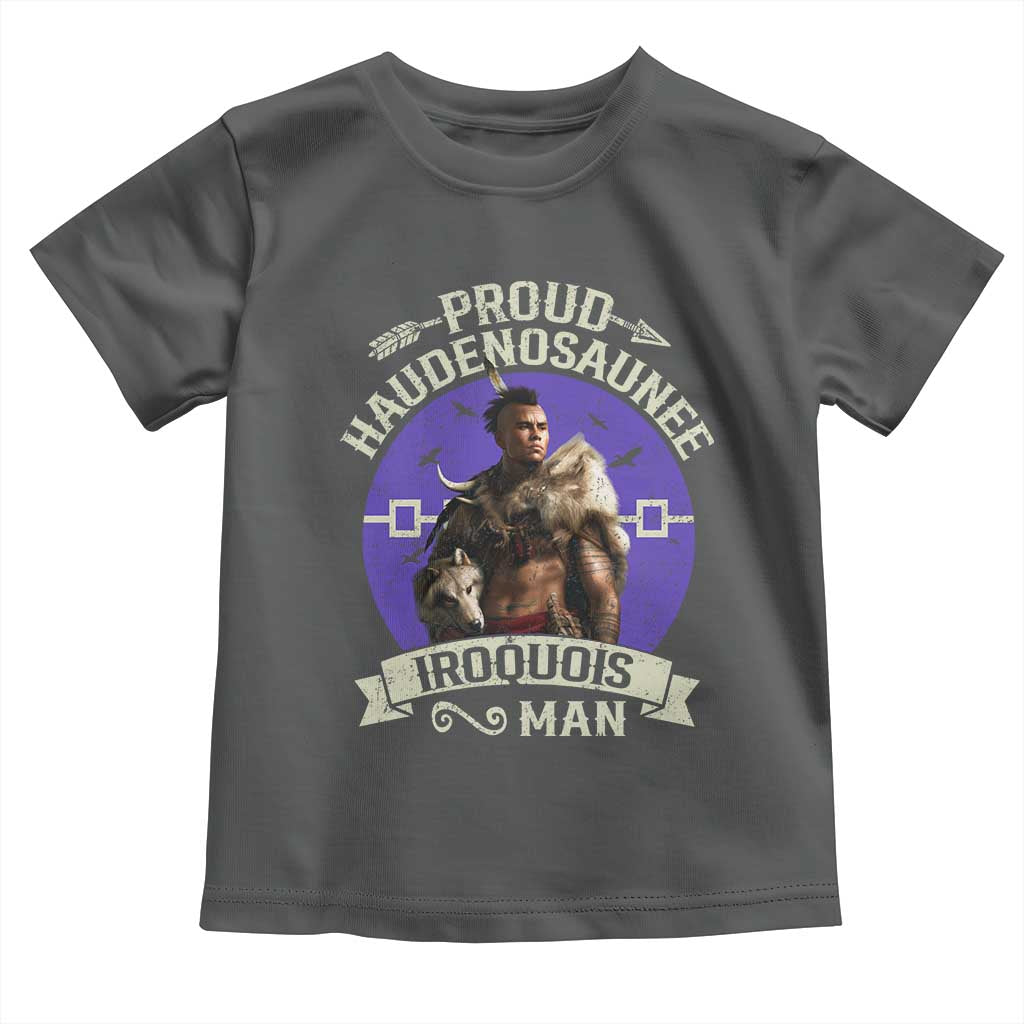 Proud Haudenosaunee Iroquois Man Toddler T Shirt Mohawk Tribe Native American - Wonder Print Shop