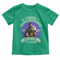 Proud Haudenosaunee Iroquois Man Toddler T Shirt Mohawk Tribe Native American - Wonder Print Shop