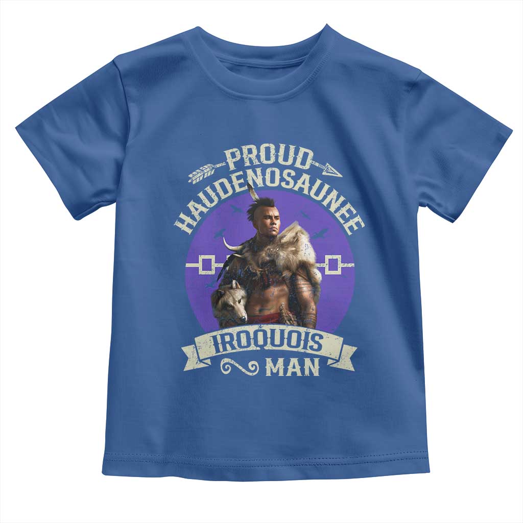 Proud Haudenosaunee Iroquois Man Toddler T Shirt Mohawk Tribe Native American - Wonder Print Shop