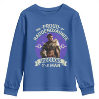 Proud Haudenosaunee Iroquois Man Youth Sweatshirt Mohawk Tribe Native American - Wonder Print Shop