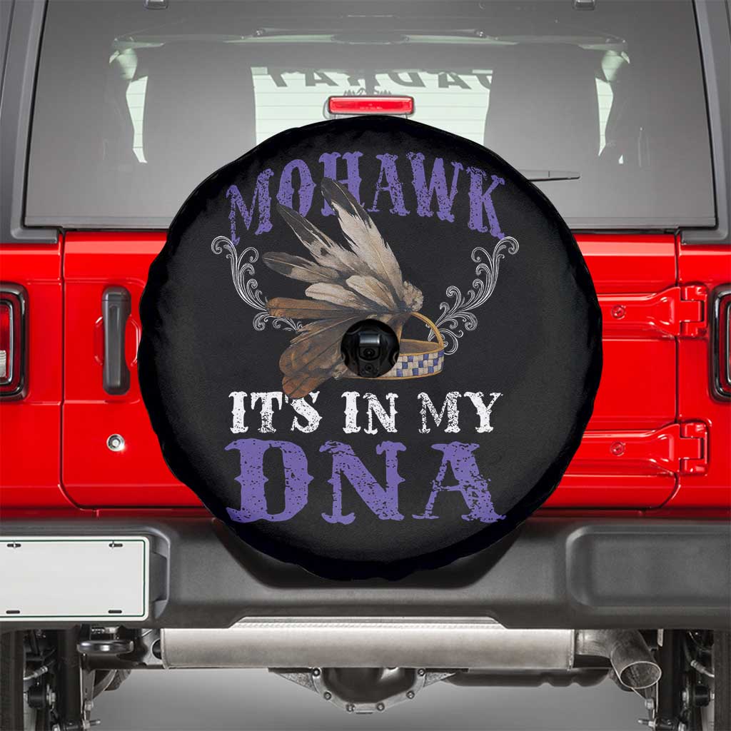 Mohawk It's In My DNA Spare Tire Cover Native American Pride Mohawk Gustoweh - Wonder Print Shop