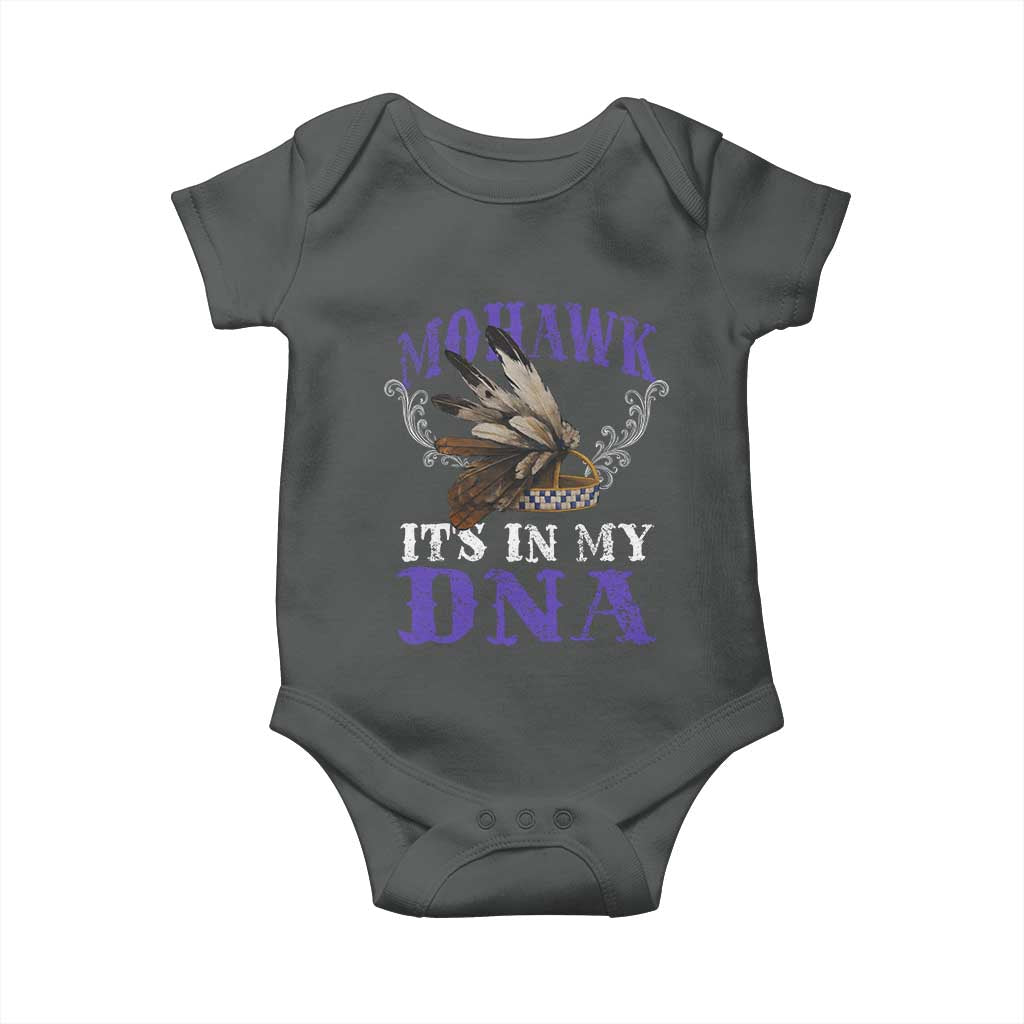 Mohawk It's In My DNA Baby Onesie Native American Pride Mohawk Gustoweh - Wonder Print Shop