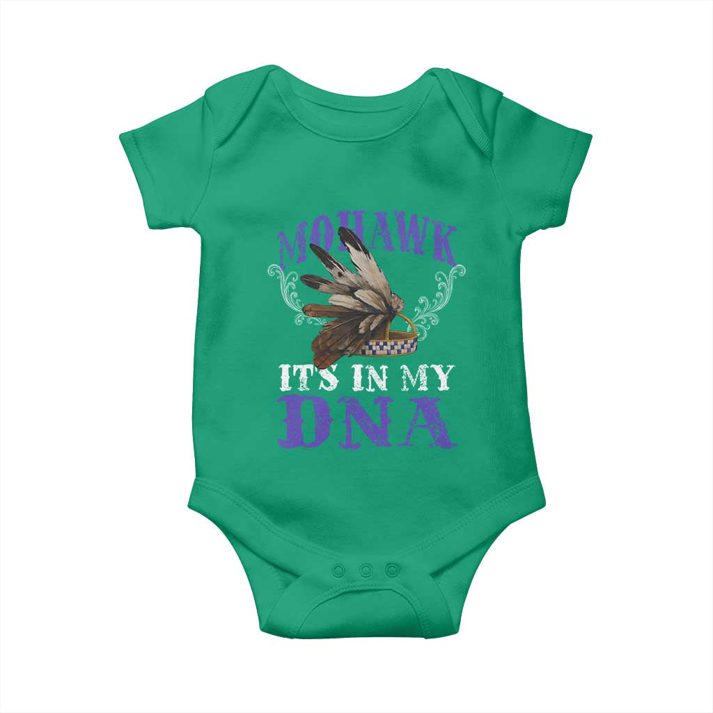 Mohawk It's In My DNA Baby Onesie Native American Pride Mohawk Gustoweh - Wonder Print Shop