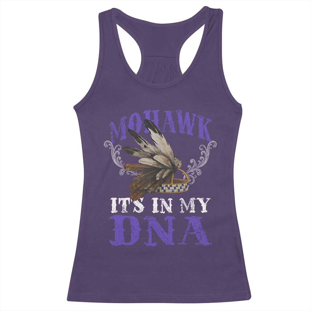 Mohawk It's In My DNA Racerback Tank Top Native American Pride Mohawk Gustoweh - Wonder Print Shop