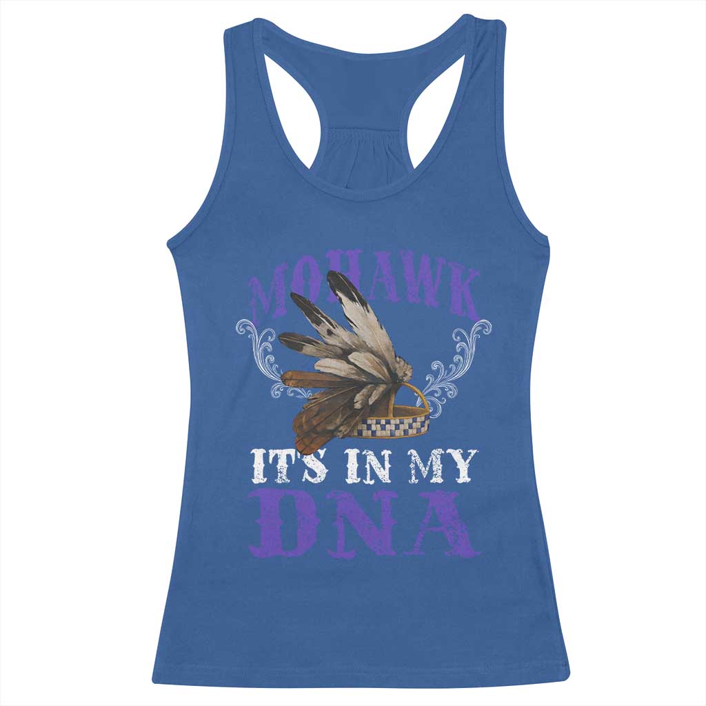 Mohawk It's In My DNA Racerback Tank Top Native American Pride Mohawk Gustoweh - Wonder Print Shop
