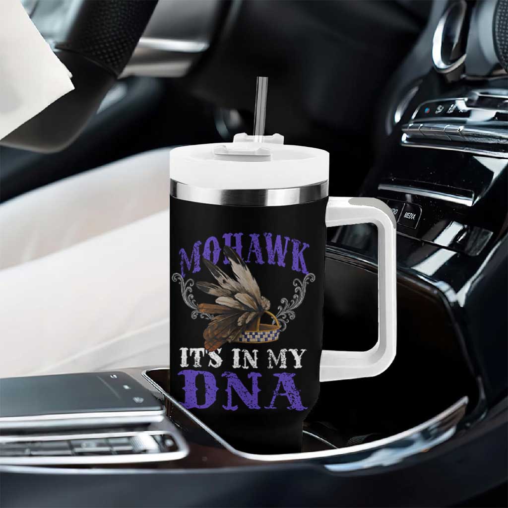 Mohawk It's In My DNA Tumbler With Handle Native American Pride Mohawk Gustoweh - Wonder Print Shop