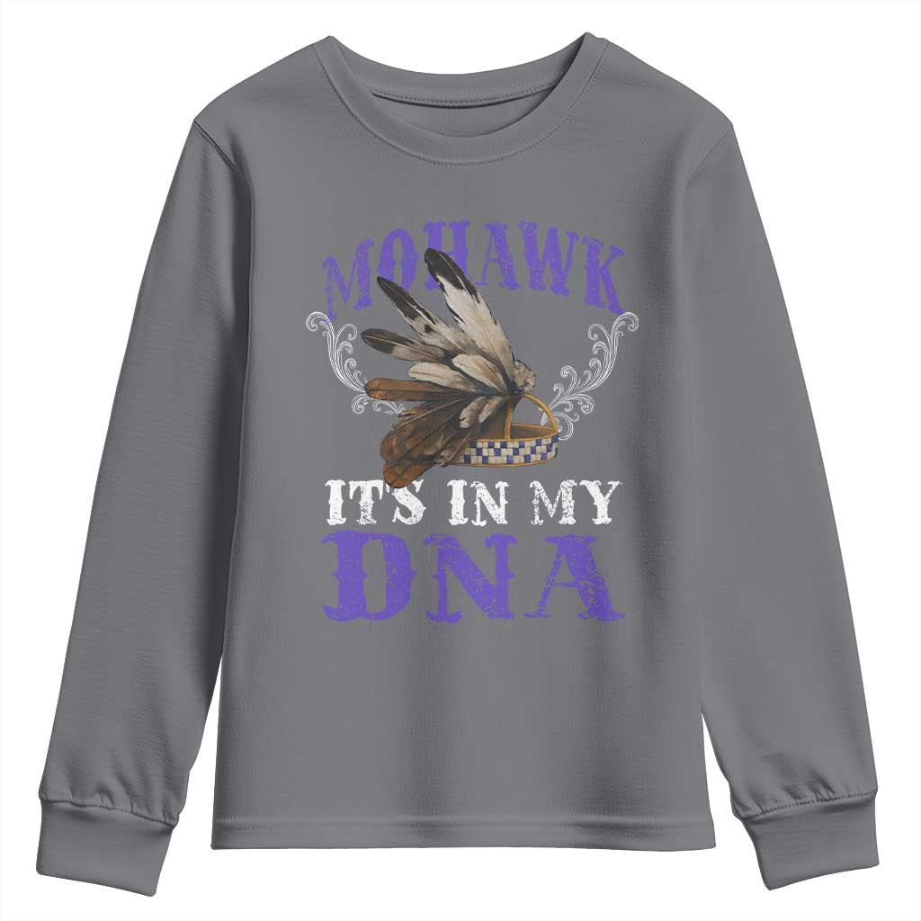 Mohawk It's In My DNA Youth Sweatshirt Native American Pride Mohawk Gustoweh - Wonder Print Shop