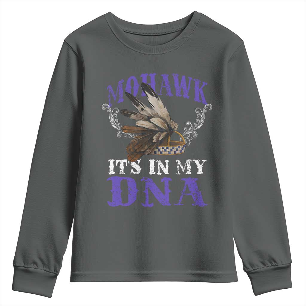 Mohawk It's In My DNA Youth Sweatshirt Native American Pride Mohawk Gustoweh - Wonder Print Shop