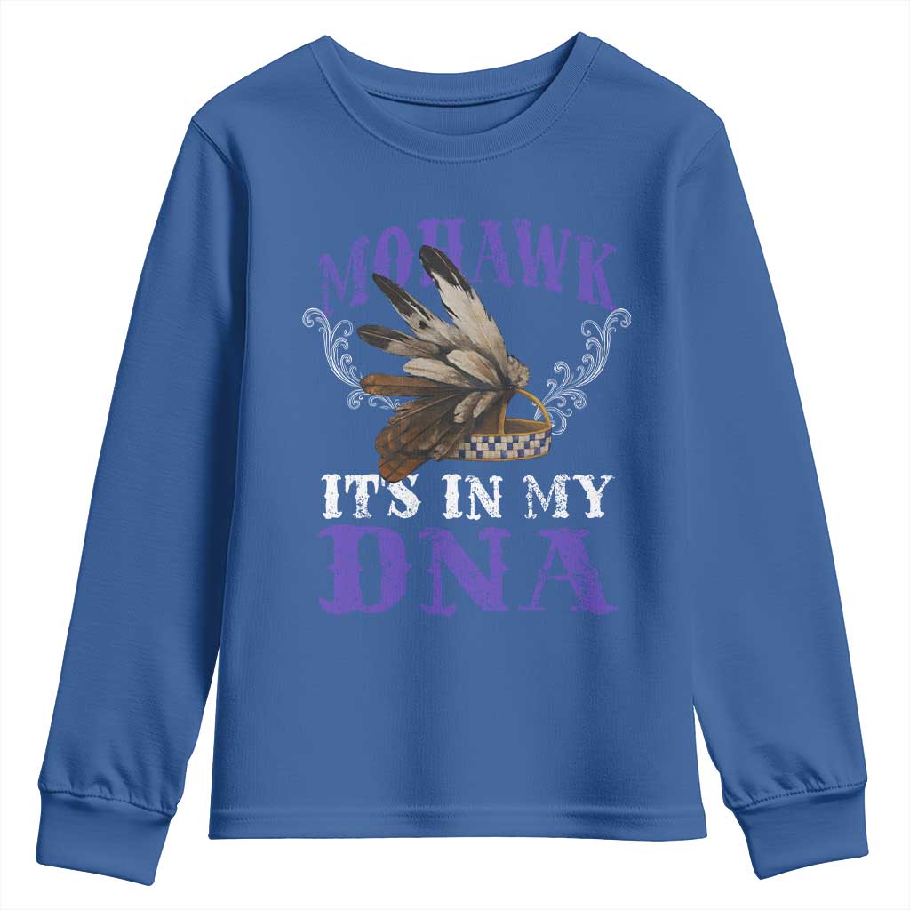 Mohawk It's In My DNA Youth Sweatshirt Native American Pride Mohawk Gustoweh - Wonder Print Shop