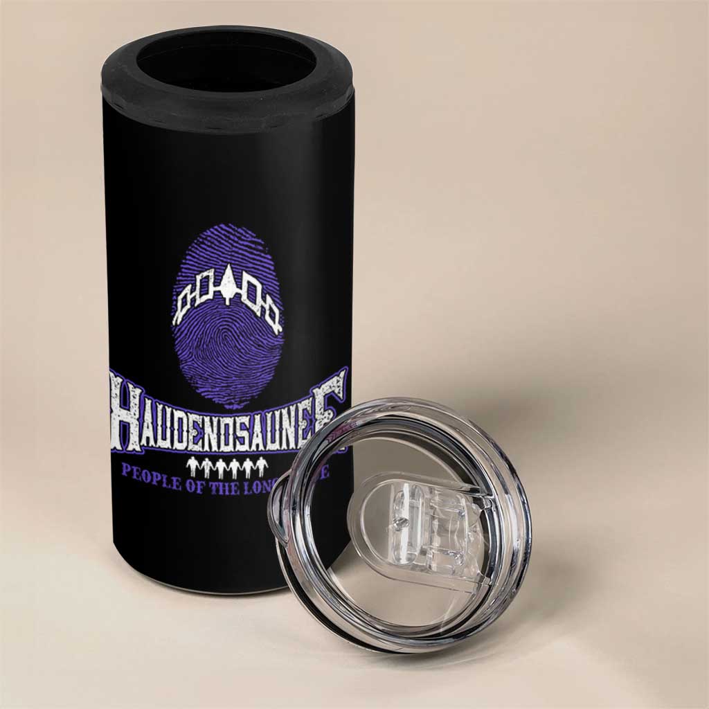 Proud Haudenosaunee Native American 4 in 1 Can Cooler Tumbler Iroquois People Of The Longhouse - Wonder Print Shop