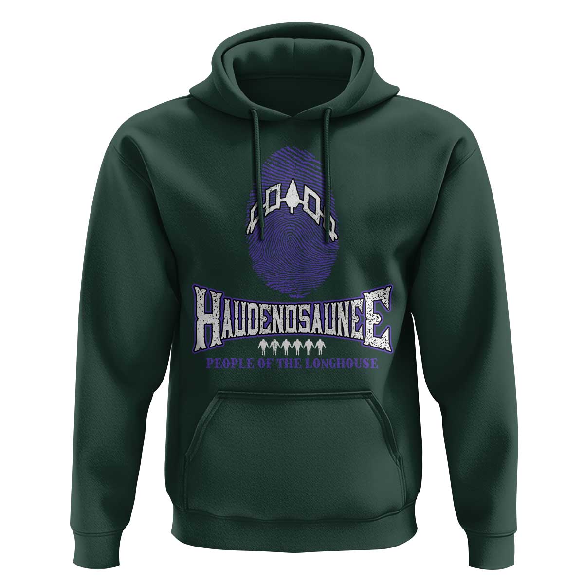 Proud Haudenosaunee Native American Hoodie Iroquois People Of The Longhouse - Wonder Print Shop
