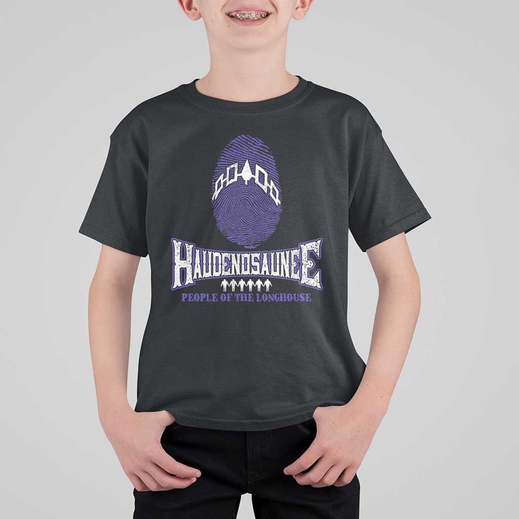Proud Haudenosaunee Native American T Shirt For Kid Iroquois People Of The Longhouse - Wonder Print Shop