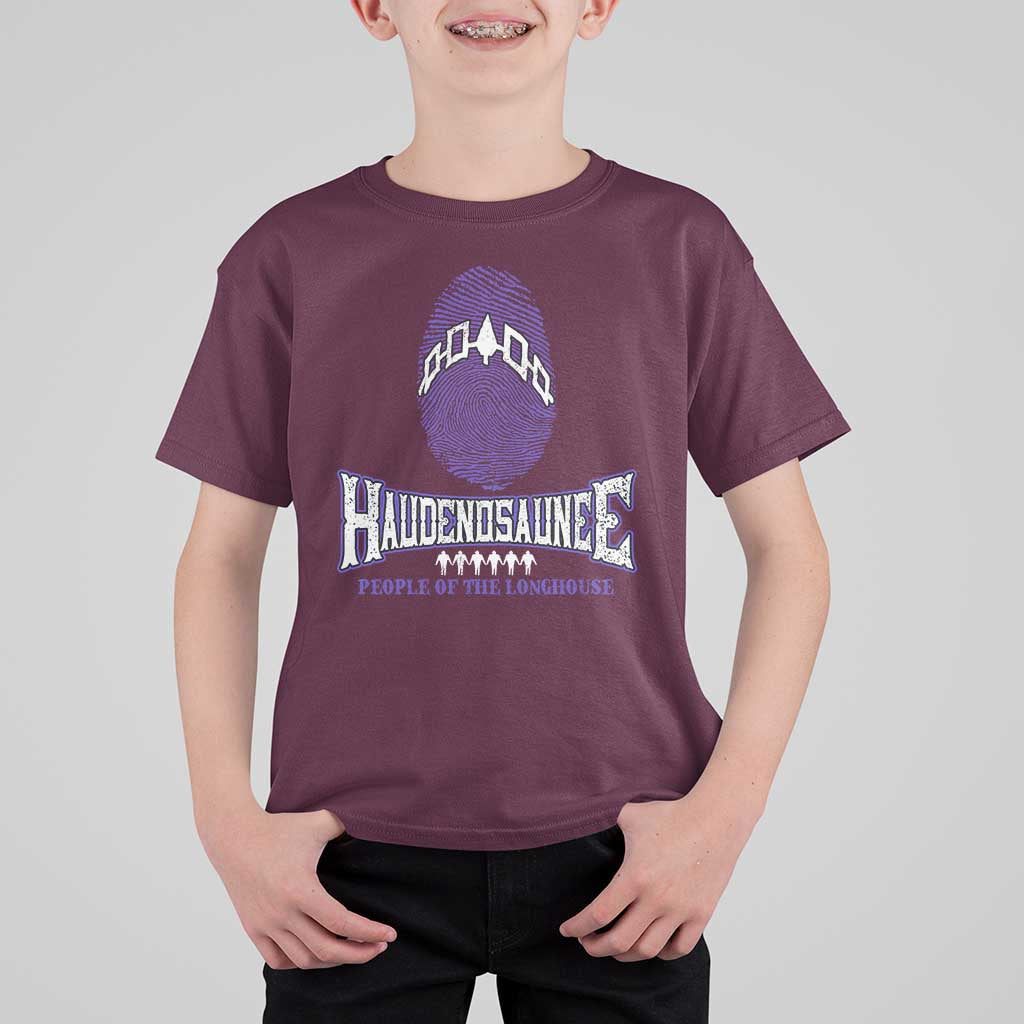 Proud Haudenosaunee Native American T Shirt For Kid Iroquois People Of The Longhouse - Wonder Print Shop