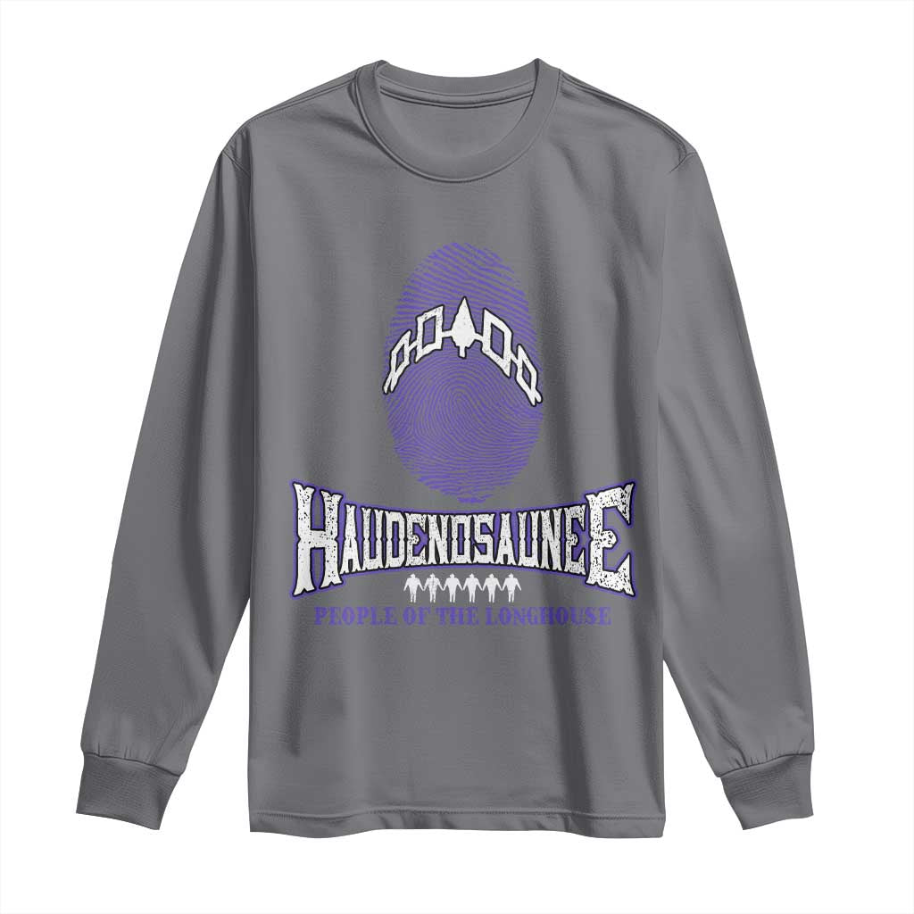 Proud Haudenosaunee Native American Long Sleeve Shirt Iroquois People Of The Longhouse - Wonder Print Shop