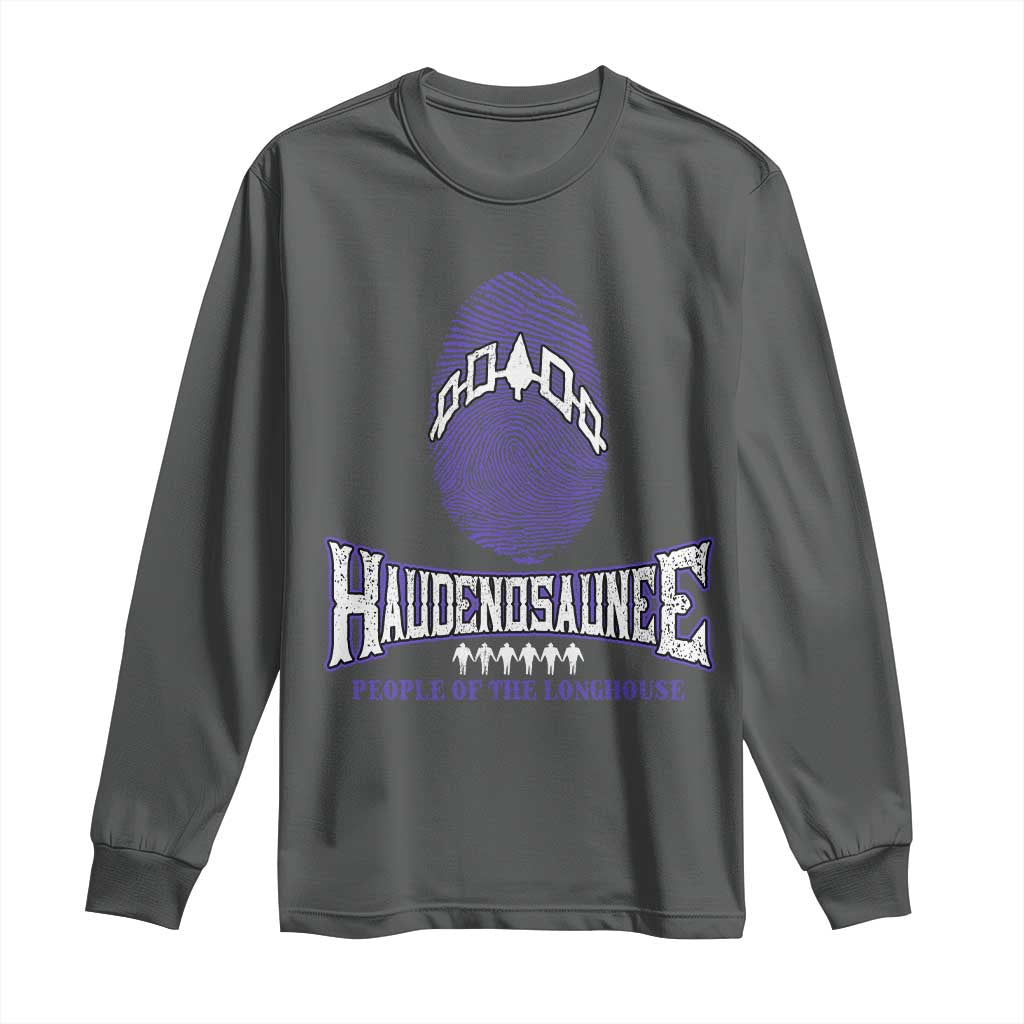 Proud Haudenosaunee Native American Long Sleeve Shirt Iroquois People Of The Longhouse - Wonder Print Shop