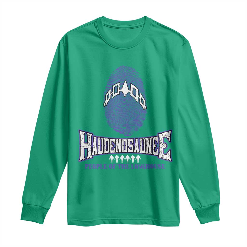 Proud Haudenosaunee Native American Long Sleeve Shirt Iroquois People Of The Longhouse - Wonder Print Shop