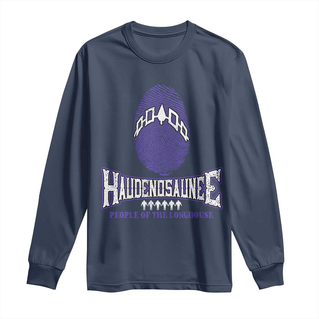 Proud Haudenosaunee Native American Long Sleeve Shirt Iroquois People Of The Longhouse - Wonder Print Shop