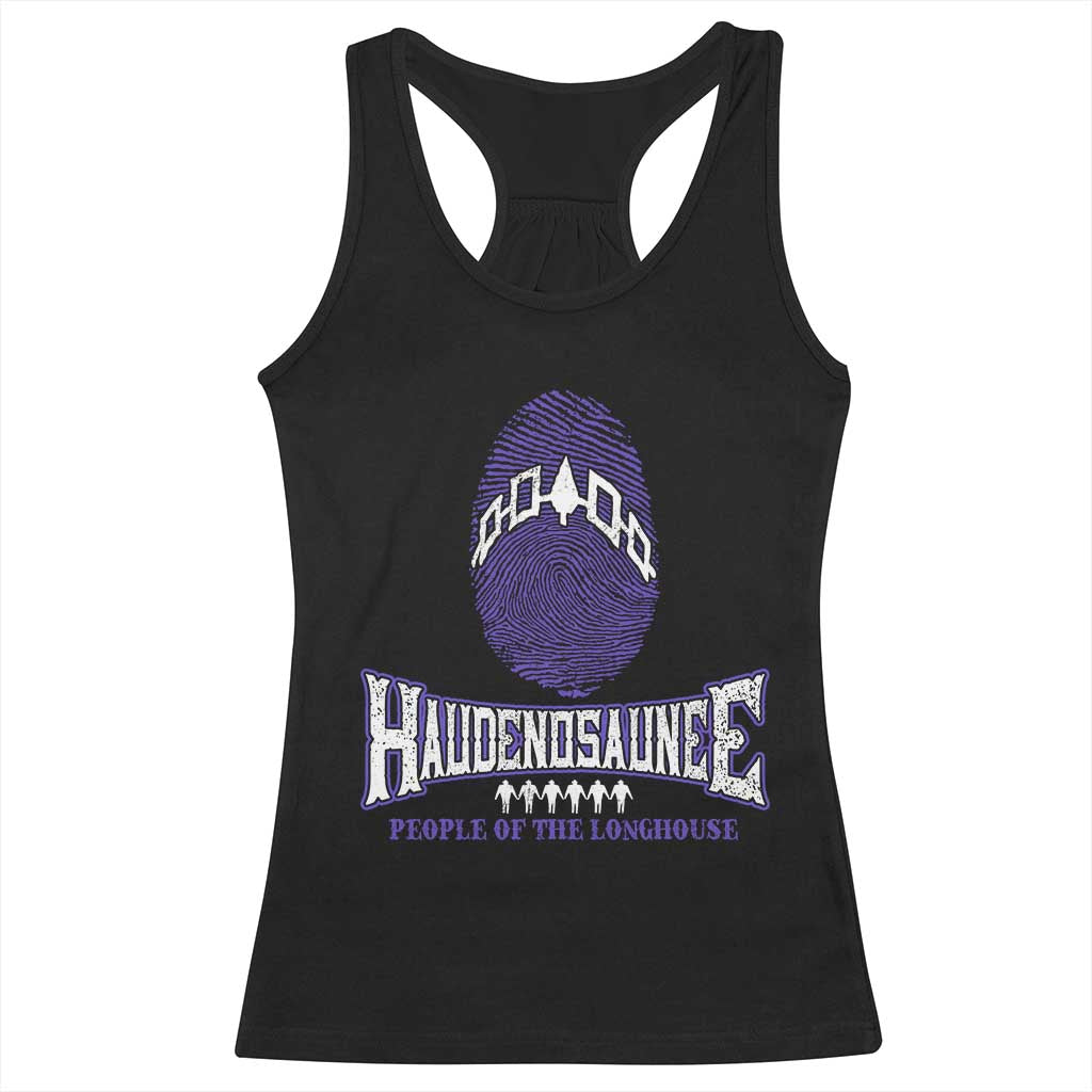 Proud Haudenosaunee Native American Racerback Tank Top Iroquois People Of The Longhouse - Wonder Print Shop