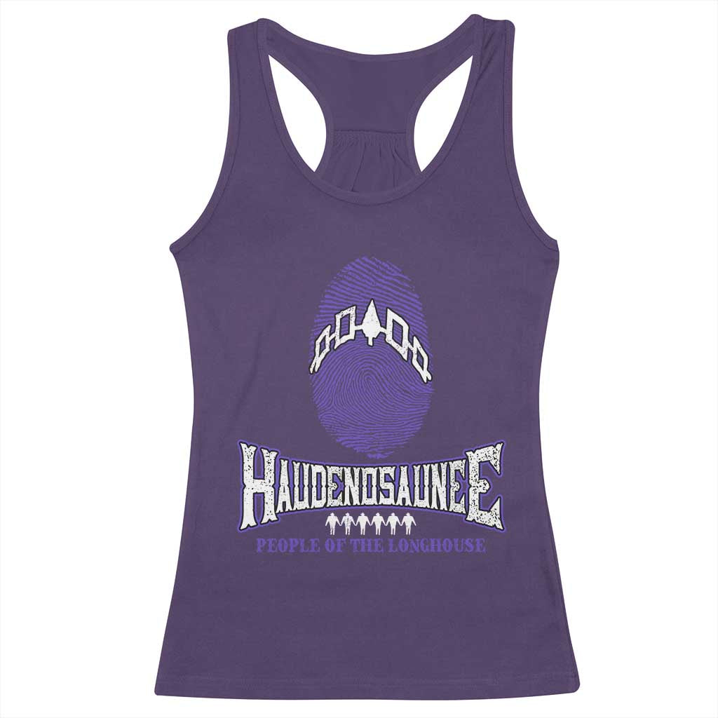 Proud Haudenosaunee Native American Racerback Tank Top Iroquois People Of The Longhouse - Wonder Print Shop