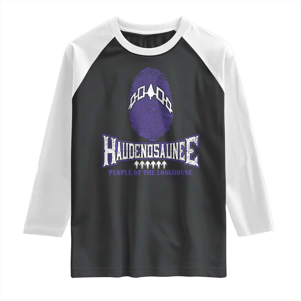 Proud Haudenosaunee Native American Raglan Shirt Iroquois People Of The Longhouse - Wonder Print Shop