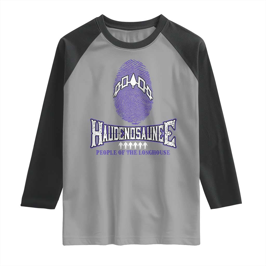 Proud Haudenosaunee Native American Raglan Shirt Iroquois People Of The Longhouse - Wonder Print Shop