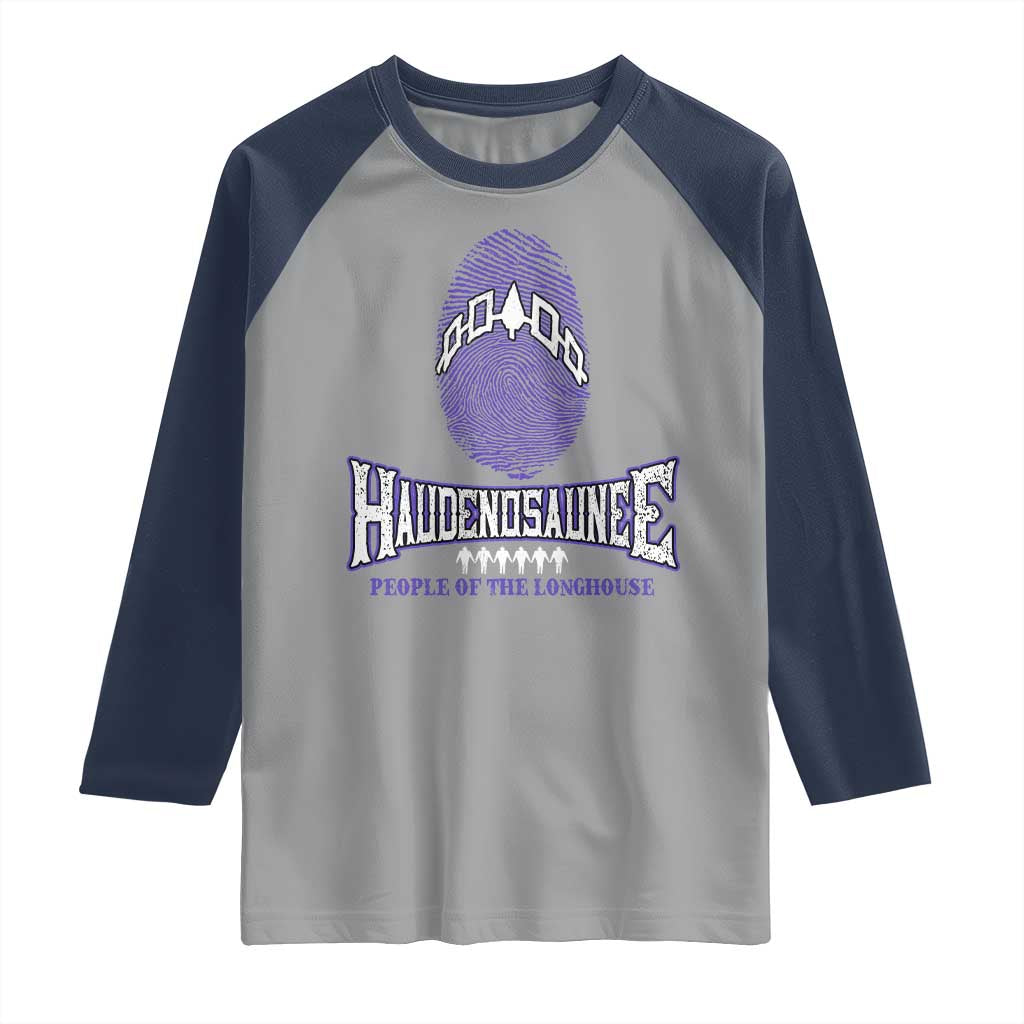 Proud Haudenosaunee Native American Raglan Shirt Iroquois People Of The Longhouse - Wonder Print Shop