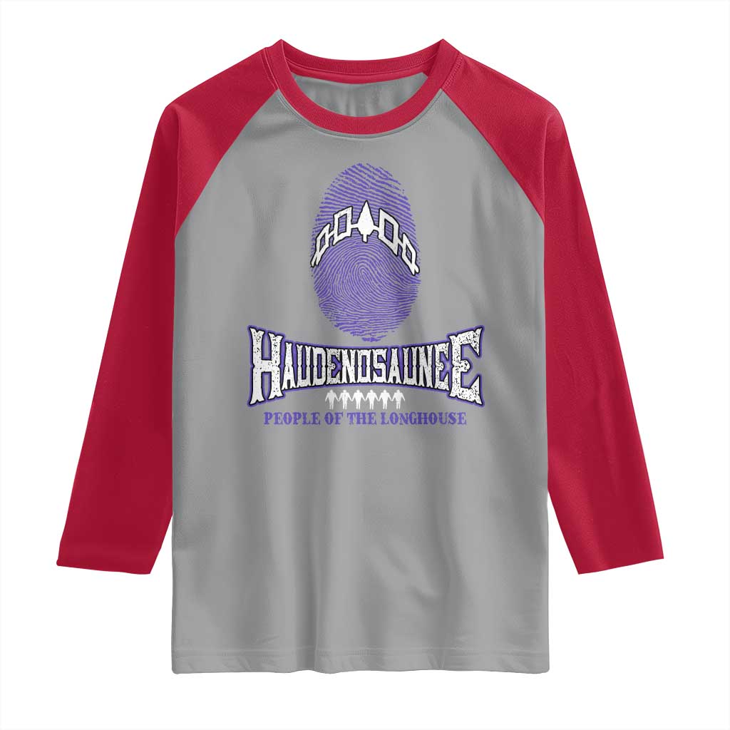 Proud Haudenosaunee Native American Raglan Shirt Iroquois People Of The Longhouse - Wonder Print Shop