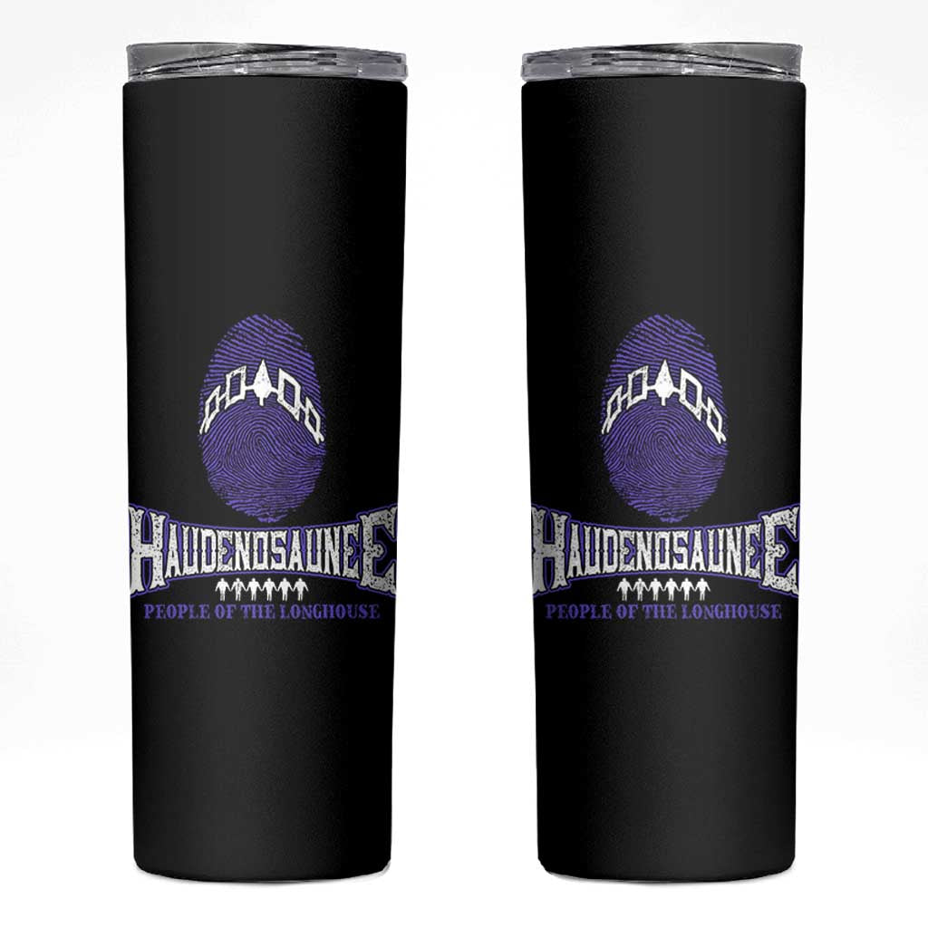Proud Haudenosaunee Native American Skinny Tumbler Iroquois People Of The Longhouse - Wonder Print Shop