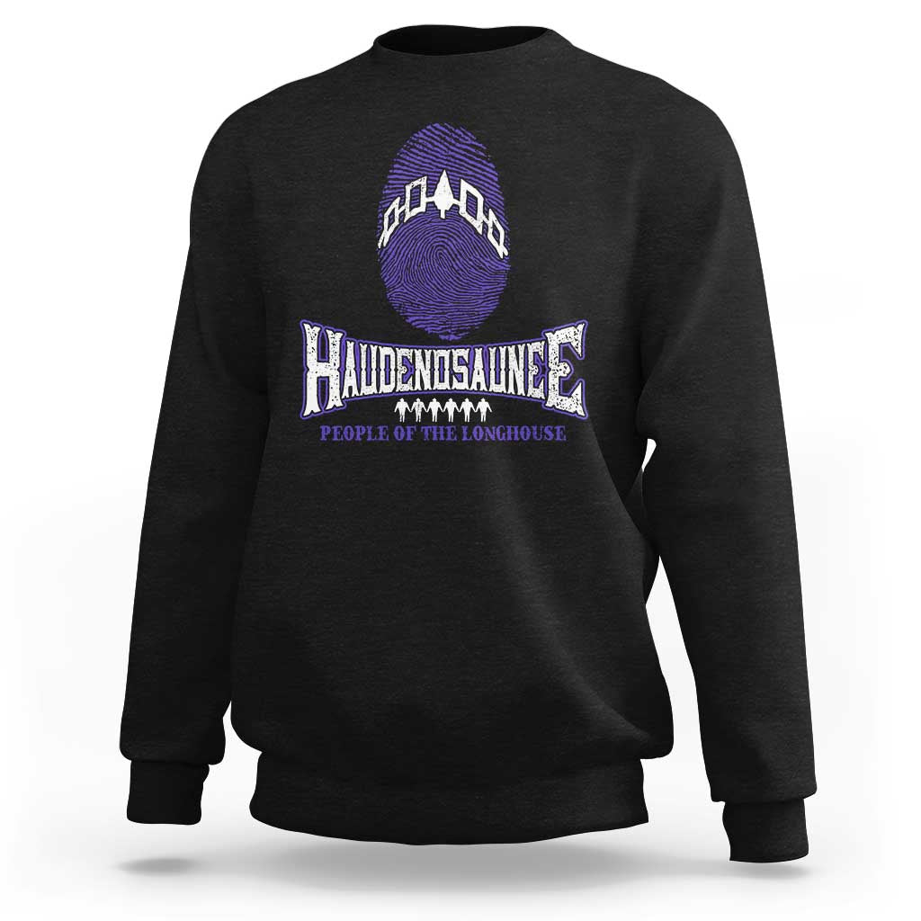 Proud Haudenosaunee Native American Sweatshirt Iroquois People Of The Longhouse - Wonder Print Shop