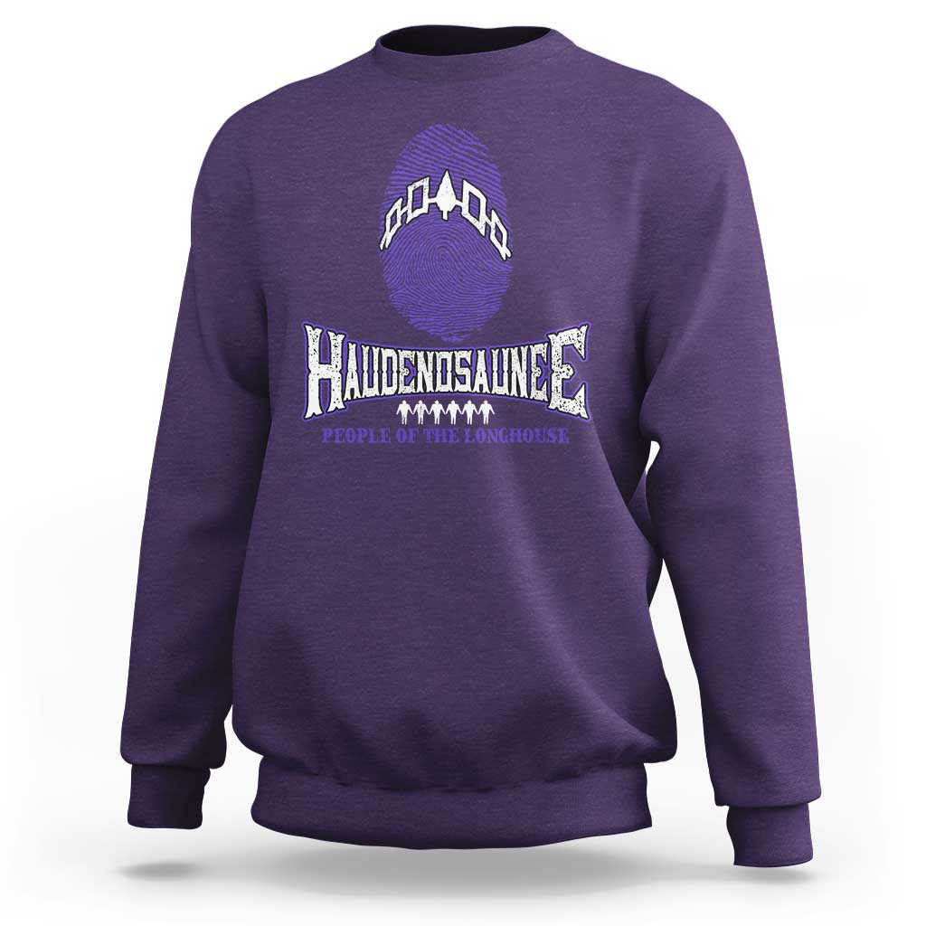Proud Haudenosaunee Native American Sweatshirt Iroquois People Of The Longhouse - Wonder Print Shop