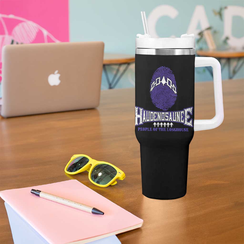 Proud Haudenosaunee Native American Tumbler With Handle Iroquois People Of The Longhouse - Wonder Print Shop