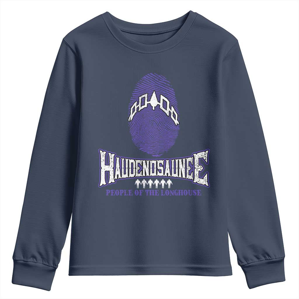 Proud Haudenosaunee Native American Youth Sweatshirt Iroquois People Of The Longhouse - Wonder Print Shop
