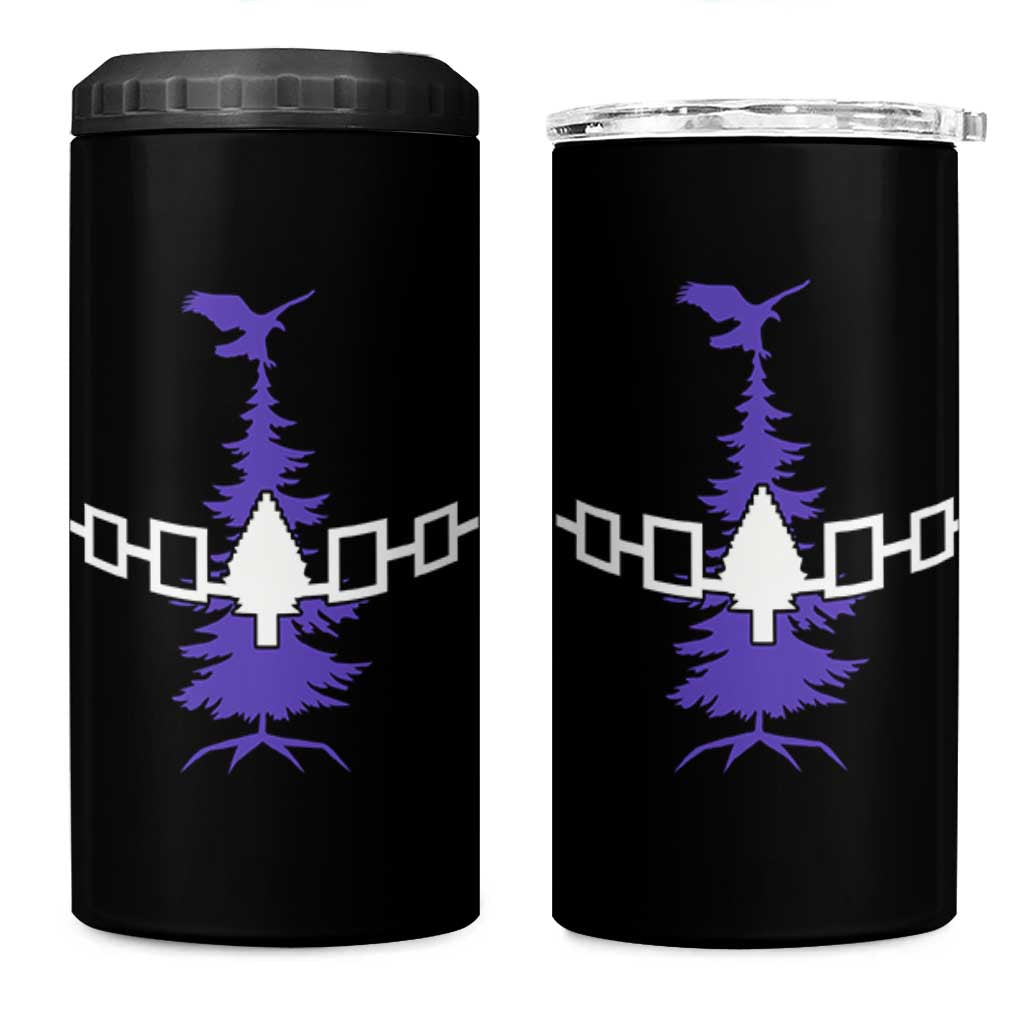 Iroquois Flag Haudenosaunee Iroquoian Native American Tribe Tree of Life 4 in 1 Can Cooler Tumbler - Wonder Print Shop