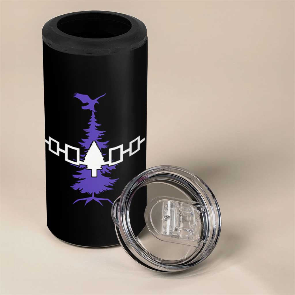 Iroquois Flag Haudenosaunee Iroquoian Native American Tribe Tree of Life 4 in 1 Can Cooler Tumbler - Wonder Print Shop