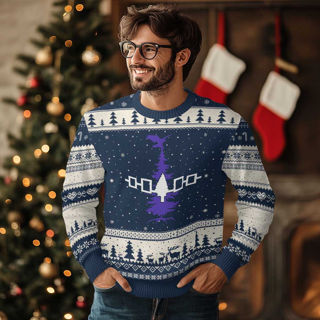 Iroquois Flag Haudenosaunee Iroquoian Native American Tribe Tree of Life Ugly Christmas Sweater - Wonder Print Shop