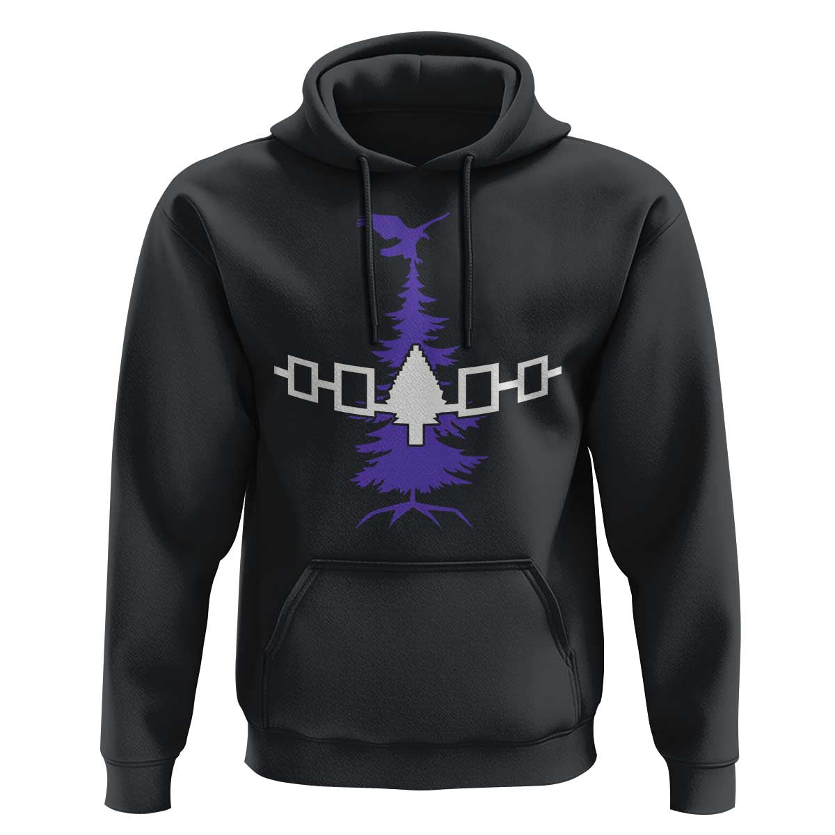 Iroquois Flag Haudenosaunee Iroquoian Native American Tribe Tree of Life Hoodie - Wonder Print Shop