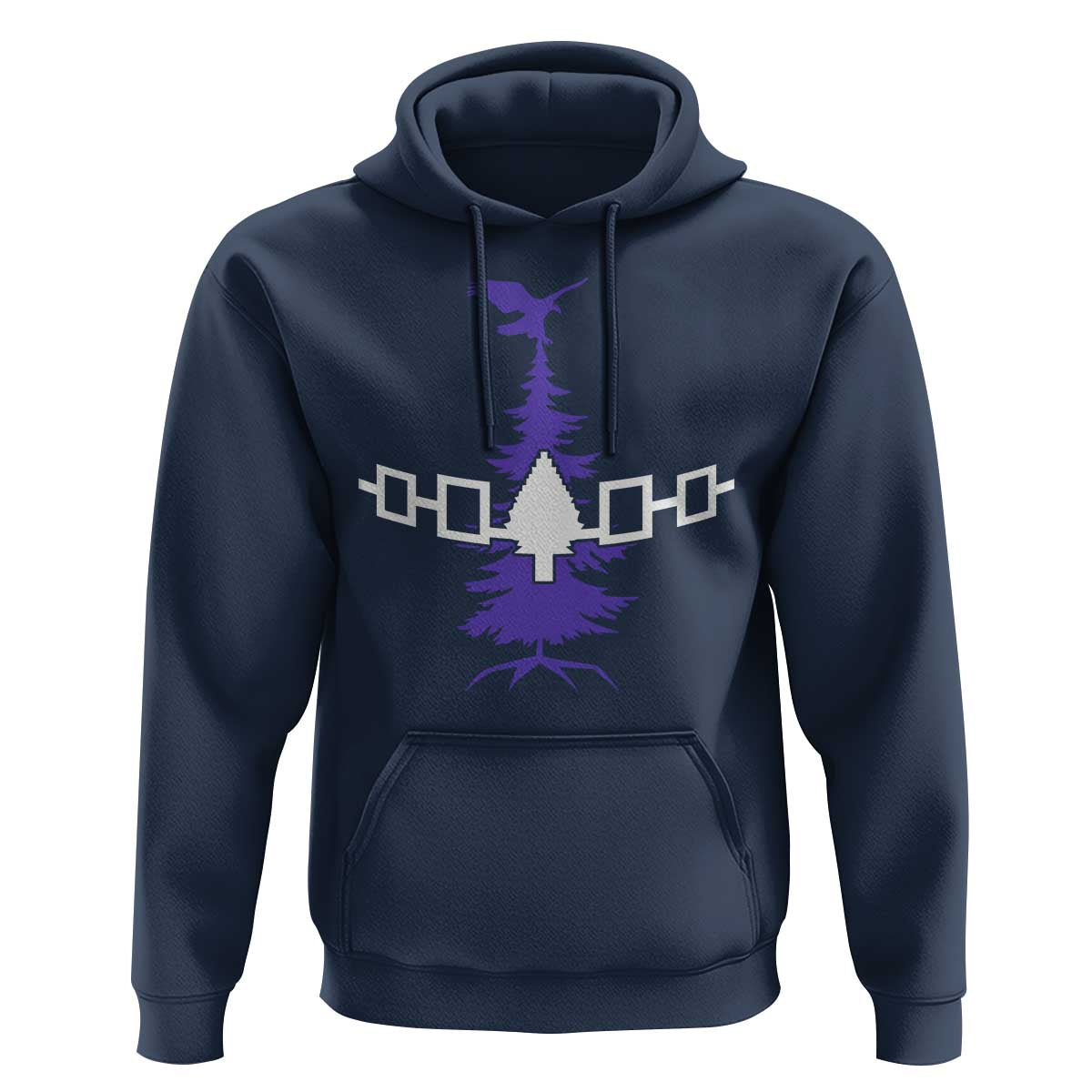 Iroquois Flag Haudenosaunee Iroquoian Native American Tribe Tree of Life Hoodie - Wonder Print Shop