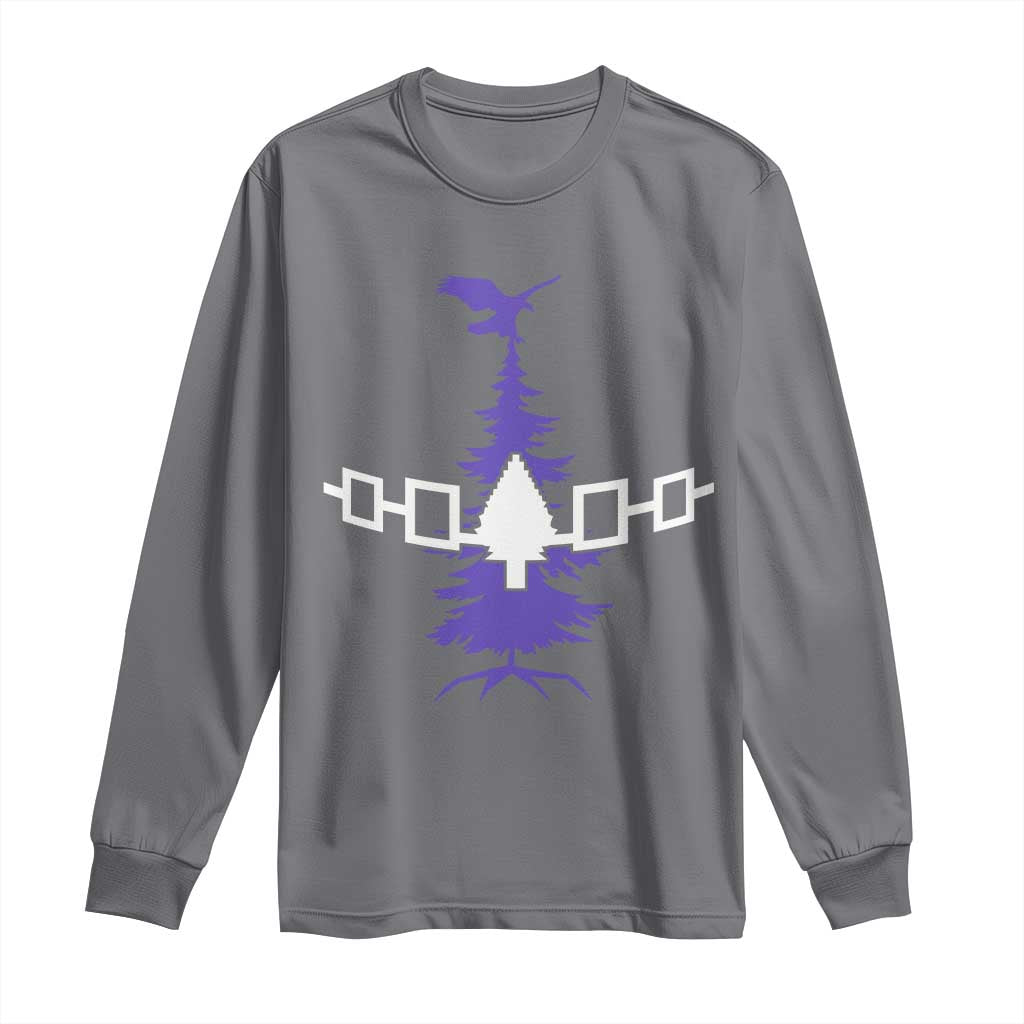 Iroquois Flag Haudenosaunee Iroquoian Native American Tribe Tree of Life Long Sleeve Shirt - Wonder Print Shop