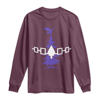 Iroquois Flag Haudenosaunee Iroquoian Native American Tribe Tree of Life Long Sleeve Shirt - Wonder Print Shop