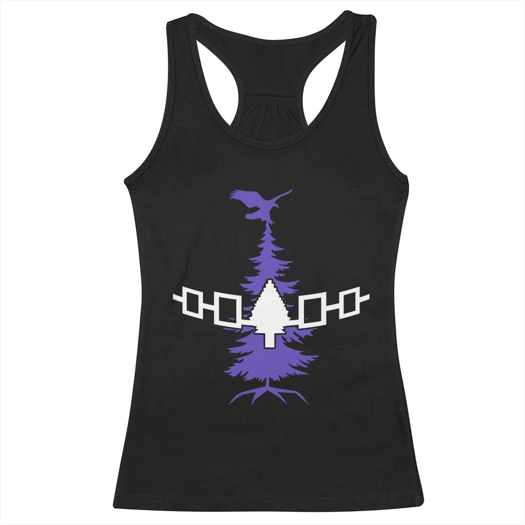 Iroquois Flag Haudenosaunee Iroquoian Native American Tribe Tree of Life Racerback Tank Top - Wonder Print Shop