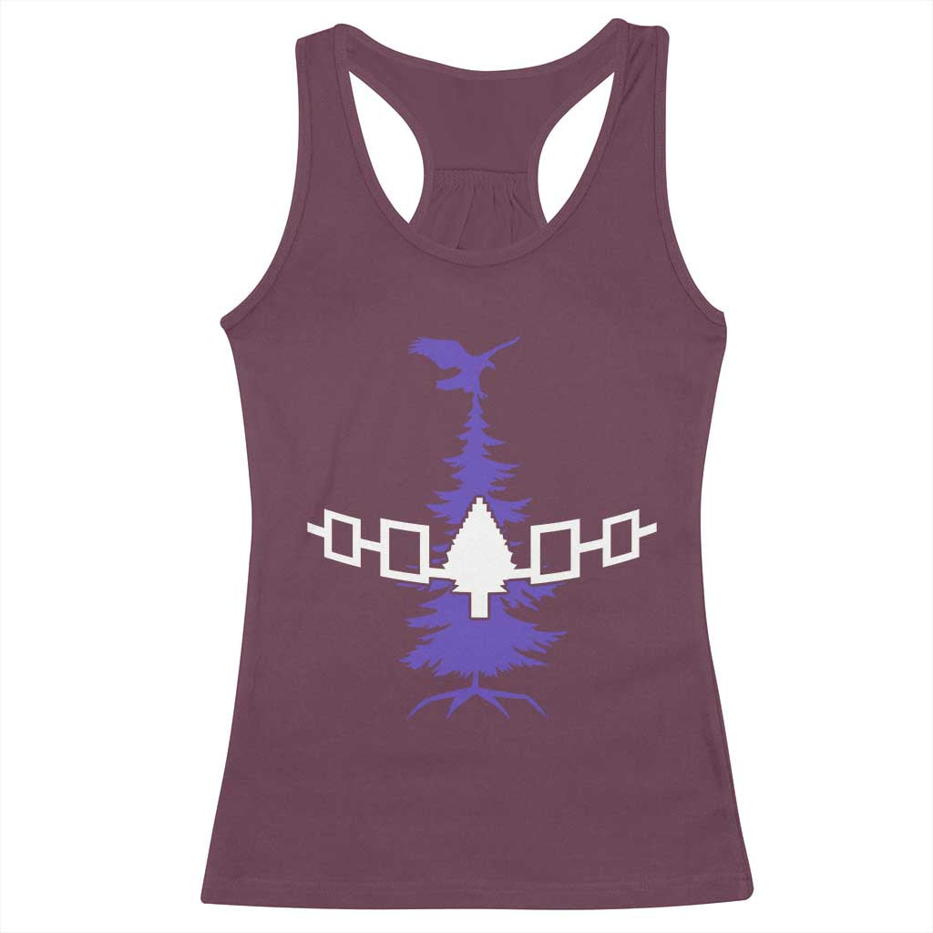 Iroquois Flag Haudenosaunee Iroquoian Native American Tribe Tree of Life Racerback Tank Top - Wonder Print Shop