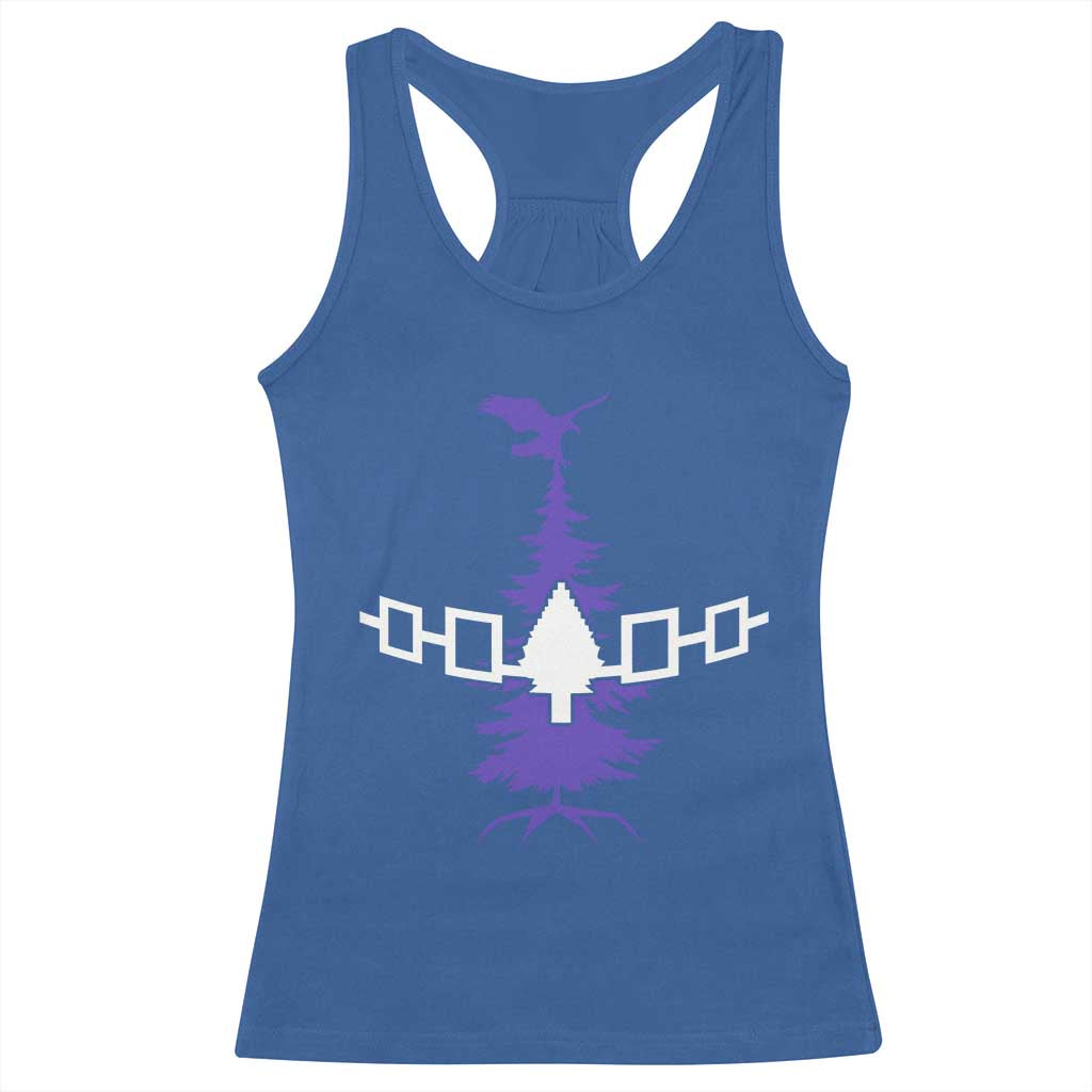 Iroquois Flag Haudenosaunee Iroquoian Native American Tribe Tree of Life Racerback Tank Top - Wonder Print Shop