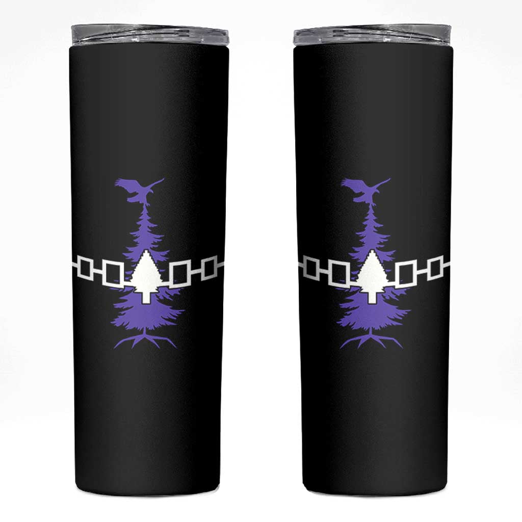 Iroquois Flag Haudenosaunee Iroquoian Native American Tribe Tree of Life Skinny Tumbler - Wonder Print Shop