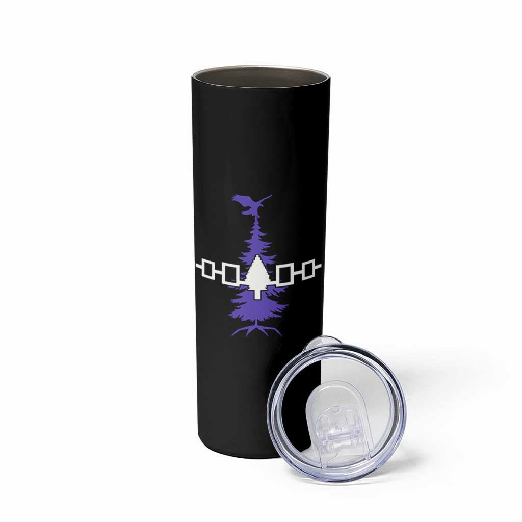 Iroquois Flag Haudenosaunee Iroquoian Native American Tribe Tree of Life Skinny Tumbler - Wonder Print Shop
