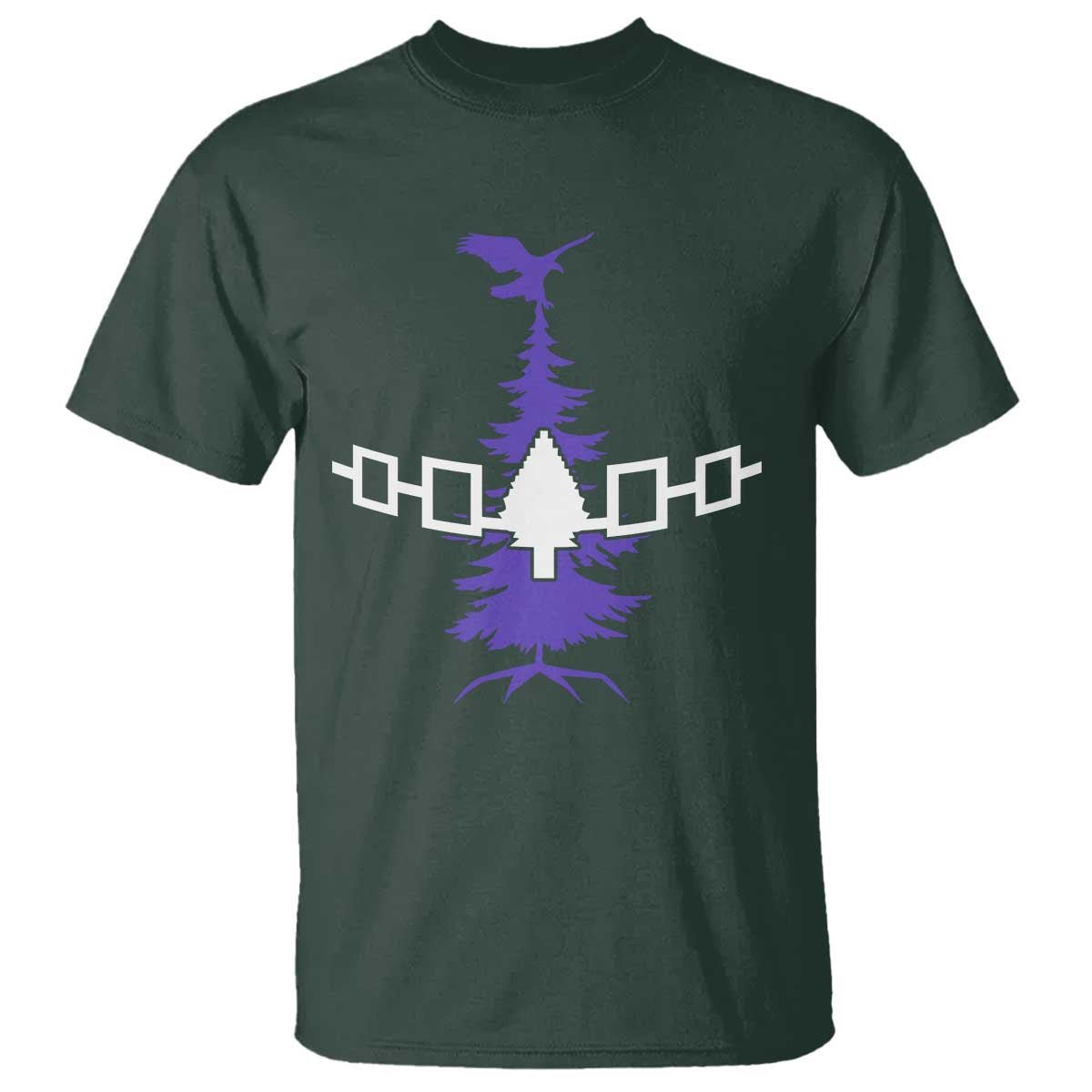 Iroquois Flag Haudenosaunee Iroquoian Native American Tribe Tree of Life T Shirt - Wonder Print Shop