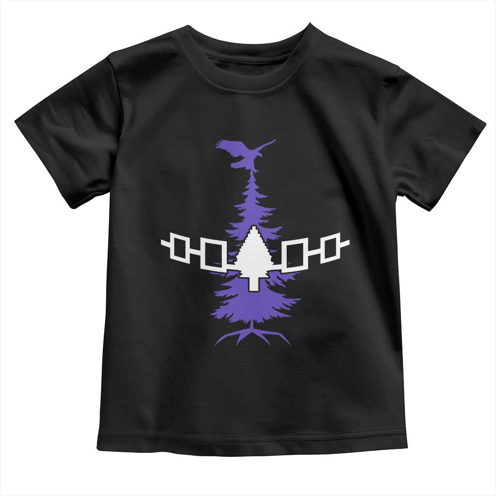 Iroquois Flag Haudenosaunee Iroquoian Native American Tribe Tree of Life Toddler T Shirt - Wonder Print Shop