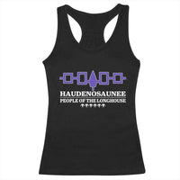 Proud Haudenosaunee Racerback Tank Top Iroquois Flag People Of The Longhouse - Wonder Print Shop