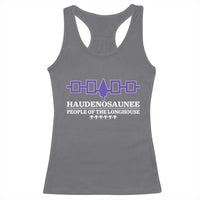 Proud Haudenosaunee Racerback Tank Top Iroquois Flag People Of The Longhouse - Wonder Print Shop