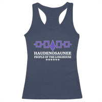 Proud Haudenosaunee Racerback Tank Top Iroquois Flag People Of The Longhouse - Wonder Print Shop